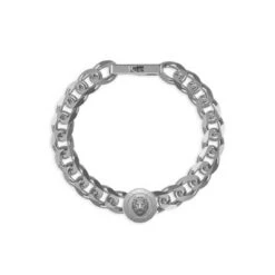 Bracelet Homme Guess Bijoux - JUMB01309JWSTS LION KING Acier Argent
