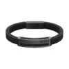 Bracelet Homme En Silicone Noir