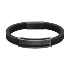 Bracelet Homme En Silicone Noir
