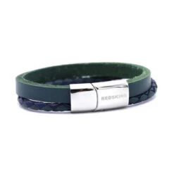Bracelet Redskins 285113 - Bracelet Cuir Bicolore Homme