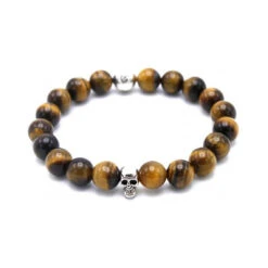 Bracelet Redskins 285119 - Bracelet Perle Marron Homme
