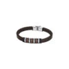 Bracelet Urban Man LS1827-2-3 - Bracelet Cuir Marron Acier Homme