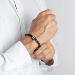 Bracelet Urban Man LS1829-2-4 - Bracelet Cuir Gris Acier Homme -MenCorner Boutique bracelet urban man ls1829 2 4 bracelet cuir gris acier homme 229930 3 1140x1140