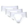 CALVIN KLEIN UNDERWEAR PACK 3 SLIPS FERMES BRIEF HOMME - Coton & Elasthanne -MenCorner Boutique calvin klein pack 3 slips ouverts blanc 1955 680x680