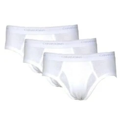 CALVIN KLEIN UNDERWEAR PACK 3 SLIPS FERMES BRIEF HOMME - Coton & Elasthanne