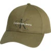 Casquette Monogramme En Coton Vert