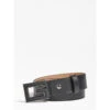 Ceinture Homme Ajustable Non Réversible En Cuir Noire