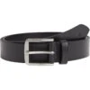 Ceinture Ajustable En Cuir Noire