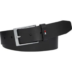 Ceinture En Cuir Noir Layton