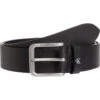 Ceinture En Cuir Effet Grainé Noir -MenCorner Boutique ceinture en cuir noir 3367524 1140x1140