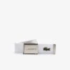 Lacoste Ceinture Homme En Toile Tissé Blanc - Édition Made In France -MenCorner Boutique ceinture 1235477 1200x1200