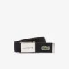 Lacoste Ceinture Homme En Toile Tissé Noir - Édition Made In France -MenCorner Boutique ceinture 1235479 1200x1200