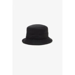 Fred Perry Chapeau Noir En Tricot à Bandes