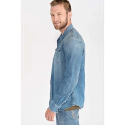 LE TEMPS DES CERISES Chemise Juanito En Jeans Bleu Délavé -MenCorner Boutique chemise en jeans juanito 3518458 7030342 42 1140x1140