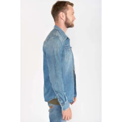 LE TEMPS DES CERISES Chemise Juanito En Jeans Bleu Délavé -MenCorner Boutique chemise en jeans juanito 3518458 7030346 46 1140x1140