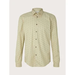 Tom Tailor Chemise Homme En Coton Vert Olive -MenCorner Boutique chemise homme 3356262 2 1140x1140