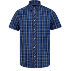 Chemise Homme En Coton Bleu