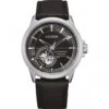 Montre Homme CITIZEN MONTRES NH9120-11E - Bracelet En Cuir Noir