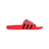 ADIDAS Claquettes Rouges Avec Bandes Noires