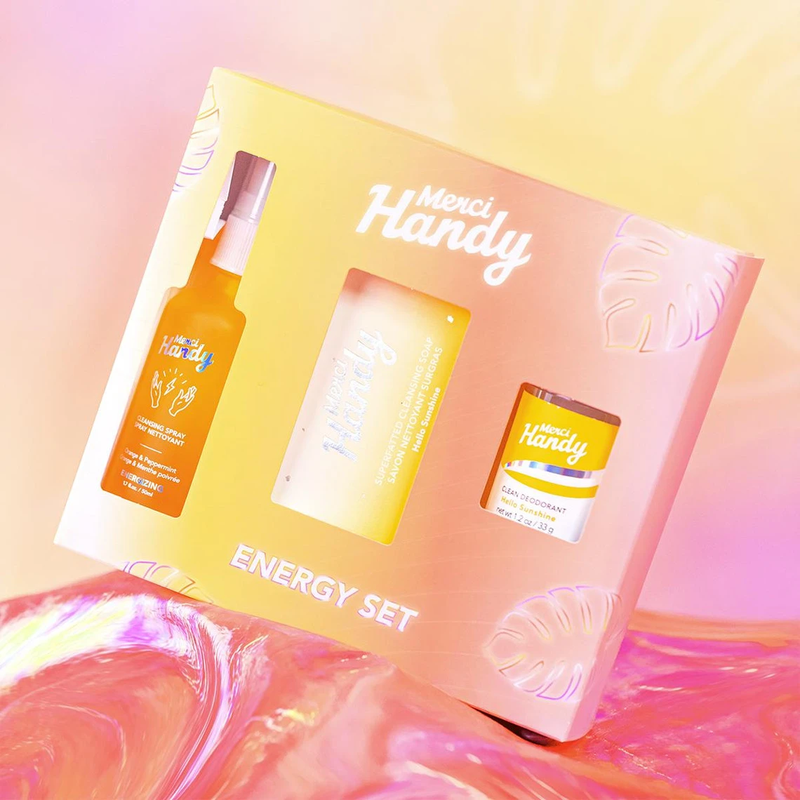 Coffret Énergisant Pour Le Corps - Spray Nettoyant Main + Savon Exfoliant Doux + Déodorant 50ml 4 Coffret Énergisant Pour Le Corps - Spray Nettoyant Main + Savon Exfoliant Doux + Déodorant 50ml – Image 2