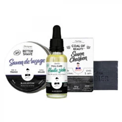 Coffret De Soin Visage & Barbe Black Edition 180 Ml