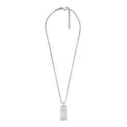 Collier Homme Fossil Bijoux Dress - JF04211040 Acier Argent