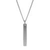 Collier Homme Fossil Bijoux Engravable - JF03988040 Acier Argent
