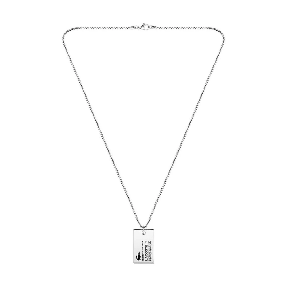 Collier Homme Lacoste Montres Stencil - 2040191 Acier Argent 4 Collier Homme Lacoste Montres Stencil - 2040191 Acier Argent – Image 2
