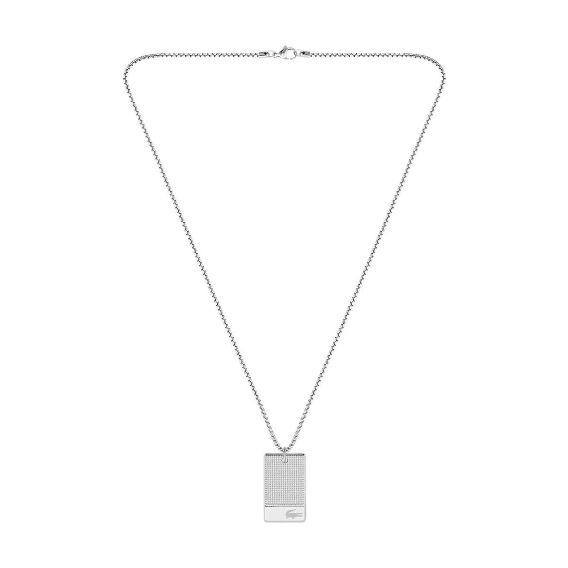 Collier Homme Lacoste Montres Stencil - 2040191 Acier Argent 3 Collier Homme Lacoste Montres Stencil - 2040191 Acier Argent