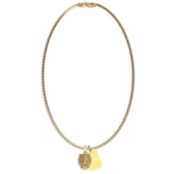 Collier Homme Guess Bijoux JUMN01300JWYG - LION KING Acier Doré