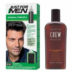 COLORATION CHEVEUX & SHAMPOING Noir Naturel - PACK 2 X 30 Ml, 355 Ml