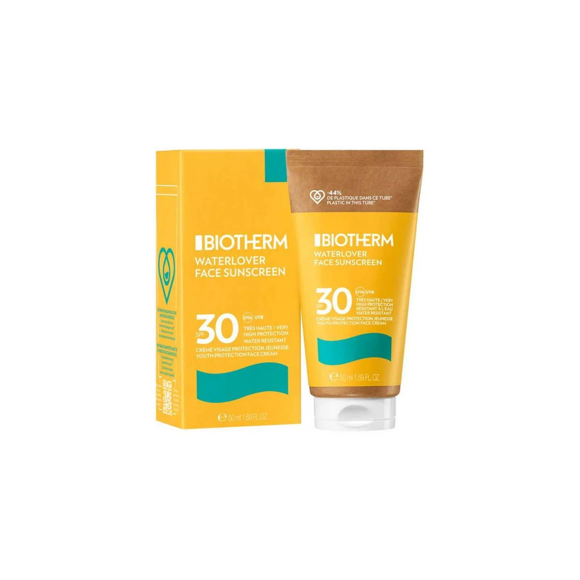 Biotherm Crème Solaire Visage Waterlover - Protection Jeunesse SPF 30 50 Ml 4 Biotherm Crème Solaire Visage Waterlover - Protection Jeunesse SPF 30 50 Ml – Image 2