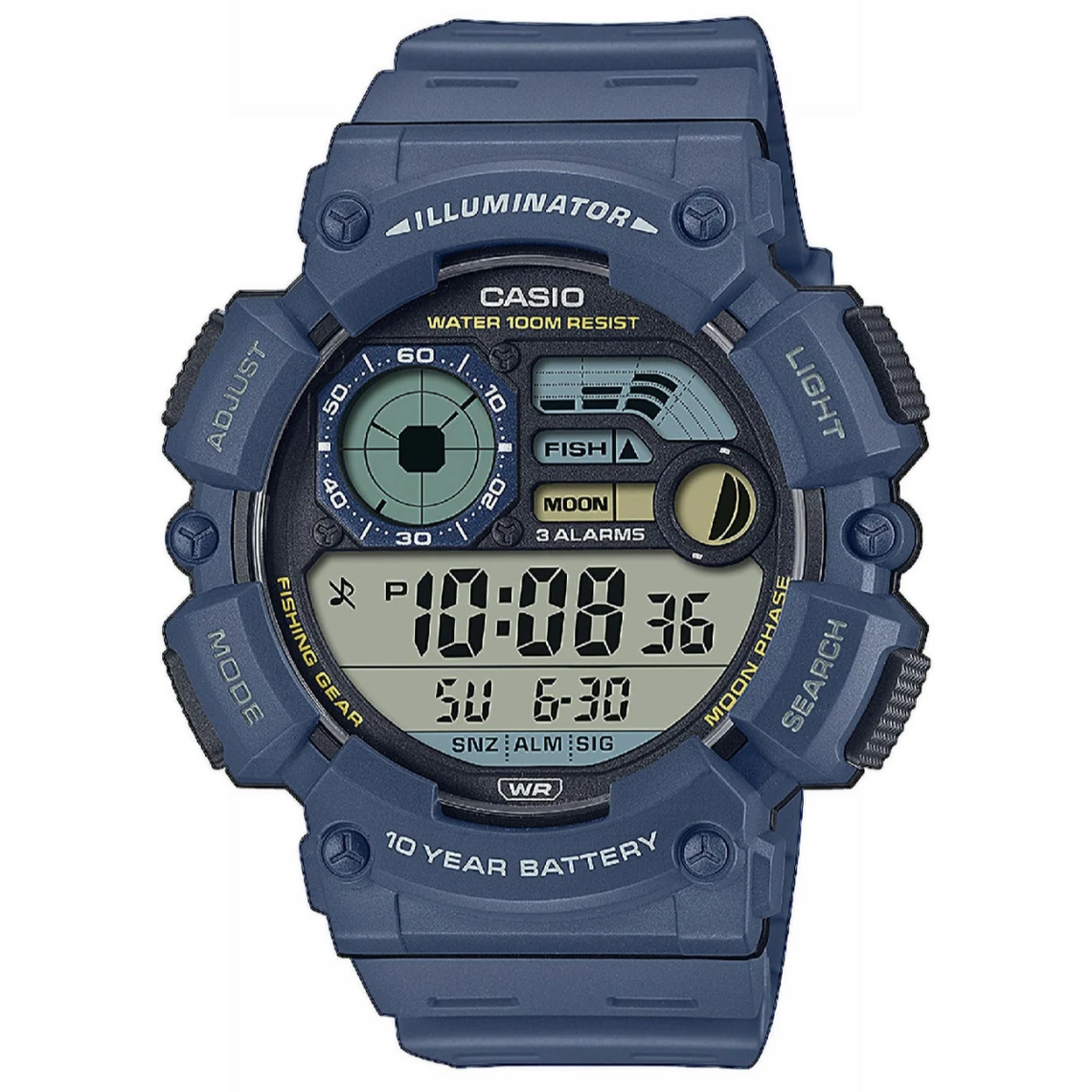 Montre Homme CASIO WS-1500H-2AVEF - Bracelet Résine Bleu 3 Montre Homme CASIO WS-1500H-2AVEF - Bracelet Résine Bleu