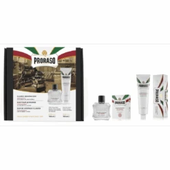 Coffret Duo Proraso Crème à Raser + Baume Après Rasage Pour Les Peaux Sensibles