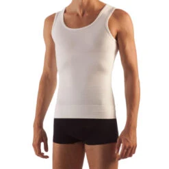 Débardeur Gainant Minceur Homme Blanc