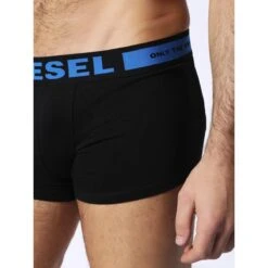 Pack De 3 Boxers Siglés - Ceinture Elastique Noir Rouge / Bleu -MenCorner Boutique diesel maroquinerie pack de 3 boxers sigles 00cky3 0baof 01 s 4 1200x1200