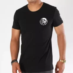 Pack De 3 T-shirt Coton Elasthan Noir / Anthra -MenCorner Boutique diesel underwear pack de 3 t shirt coton elasthan noir anthra 3436936 5 1140x1140