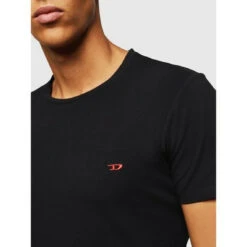 Pack De 3 T-shirts Manches Courtes Logo D - Noir -MenCorner Boutique diesel underwear pack de 3 t shirts manches courtes logo d 3204352 6 1140x1140