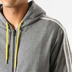 Sweat à Capuche Zippé - Gris -MenCorner Boutique diesel underwear sweat a capuche zippe 3204348 6 1140x1140