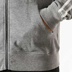 Sweat à Capuche Zippé - Gris -MenCorner Boutique diesel underwear sweat a capuche zippe 3204348 8 1140x1140