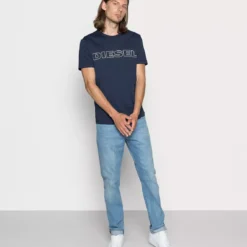 T-shirt Manches Courtes Col Rond Siglé Bleu / Bleu Marine 9 T-shirt Manches Courtes Col Rond Siglé Bleu / Bleu Marine -MenCorner Boutique diesel underwear t shirt manches courtes col rond sigle bleu bleu marine 3436960 4 1140x1140