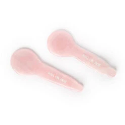 Duo De Cuillères Anti-Cernes En Quartz Rose