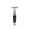 Rasoir De Sûreté à Double Tranchant Avec Manche Chromé Et Imitation Ébène Avec Lame Feather -MenCorner Boutique edwin jagger 36 range double edge safety razor imitation ebony chrome plated feather blade r366crsr 1200x1200