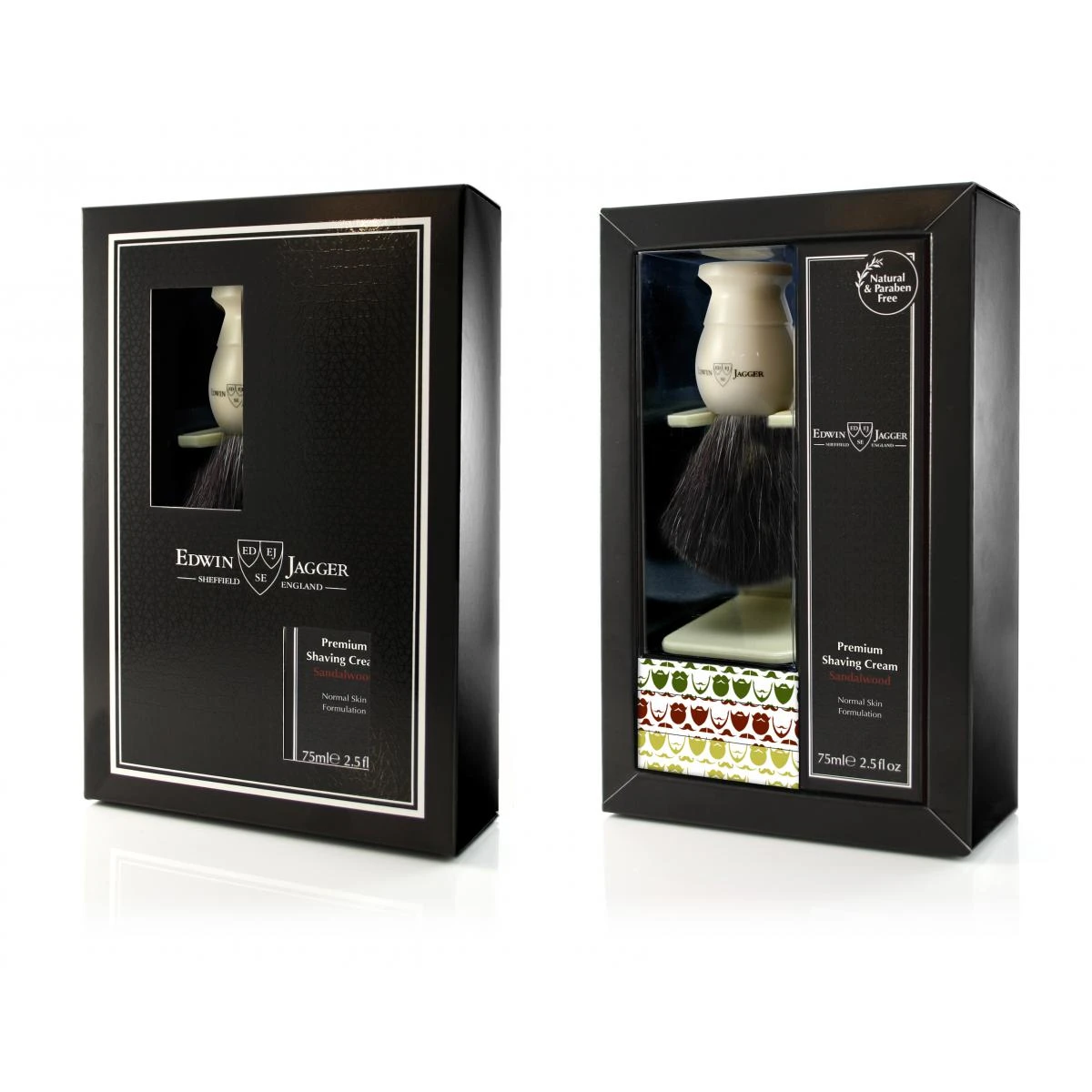 COFFRET CADEAU BLAIREAU IVOIRE ET CREME A RASER AU BOIS DE SANTAL- EDWIN JAGGER 3 COFFRET CADEAU BLAIREAU IVOIRE ET CREME A RASER AU BOIS DE SANTAL- EDWIN JAGGER