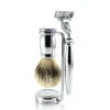SET DE RASAGE 3 PIECES CHROME - Lames Mach 3® 1 Blaireau, 1 Rasoir, 1 Stand -MenCorner Boutique edwin jagger set de rasage 3 pieces chrome 407 3 1140x1140