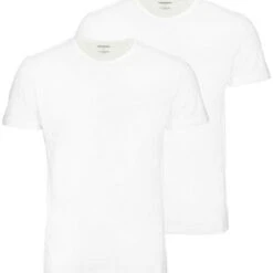 PACK DE 2 T-SHIRTS COL ROND - Pur Coton Blanc