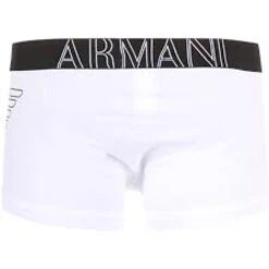 BOXER EAGLE CEINTURE ELASTIQUEE ET CONTRASTEE Blanc -MenCorner Boutique emporio armani underwear boxer eagle cc735 111866 00010 l 2 680x680