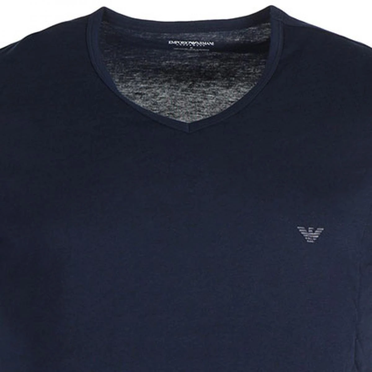 PACK DE 2 T-SHIRTS COL V - Pur Coton Bleu Marine 5 PACK DE 2 T-SHIRTS COL V - Pur Coton Bleu Marine – Image 3