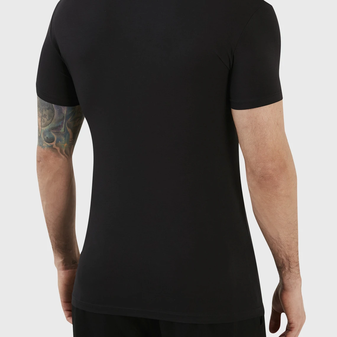 T-Shirt V-Neck - Coton Noir 5 T-Shirt V-Neck - Coton Noir – Image 3
