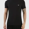 T-Shirt V-Neck - Coton Noir -MenCorner Boutique emporio armani underwear t shirt v neck coton noir 3436742 4 1140x1140